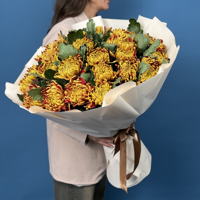 25 Желто-красных хризантем Том Пирс